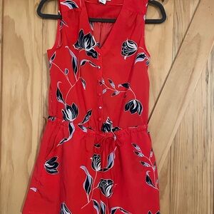 Tabitha Red and Black Floral Dress
